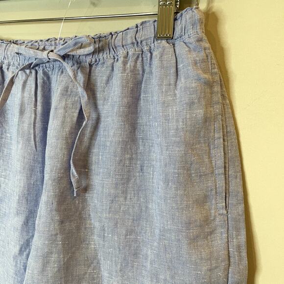 J.Crew New Soleil Pant Linen Elastic Waist Vacation Holiday CI939 French Small - Picture 4 of 15